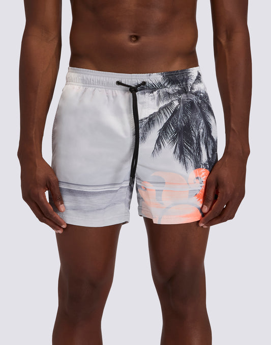 MAILLOT DE BAIN SHORT HOMME AVEC TAILLE ÉLASTIQUÉE ET IMPRIMÉ LA DREAM EN POLYESTER RECYCLÉ