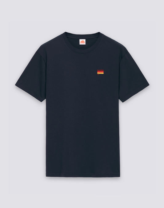 T-SHIRT WITH TRICOLOUR EMBROIDERY