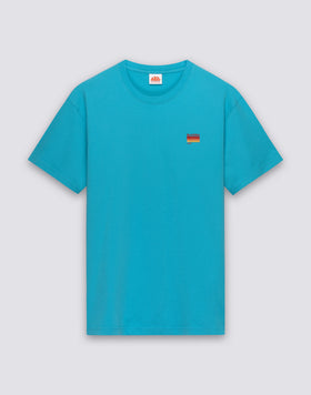 CAMISETA CON BORDADO TRICOLOR