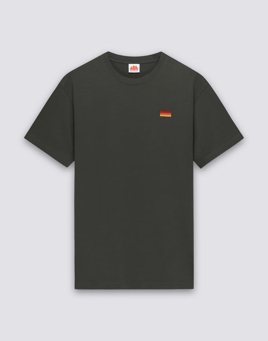 CAMISETA CON BORDADO TRICOLOR
