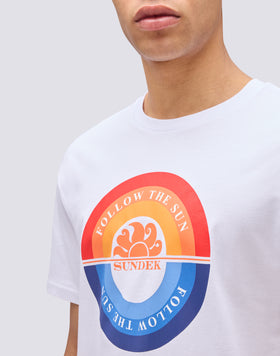 T-SHIRT IMPRIMÉ ROND SUIVEZ LE SOLEIL