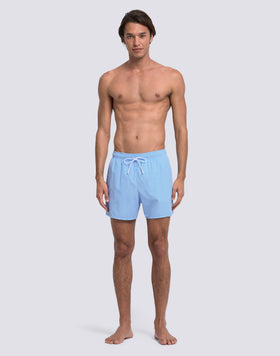 MEN'S SHORT SWIMSHORTS WITH ELASTIC WAIST AND PEACHY FABRIC