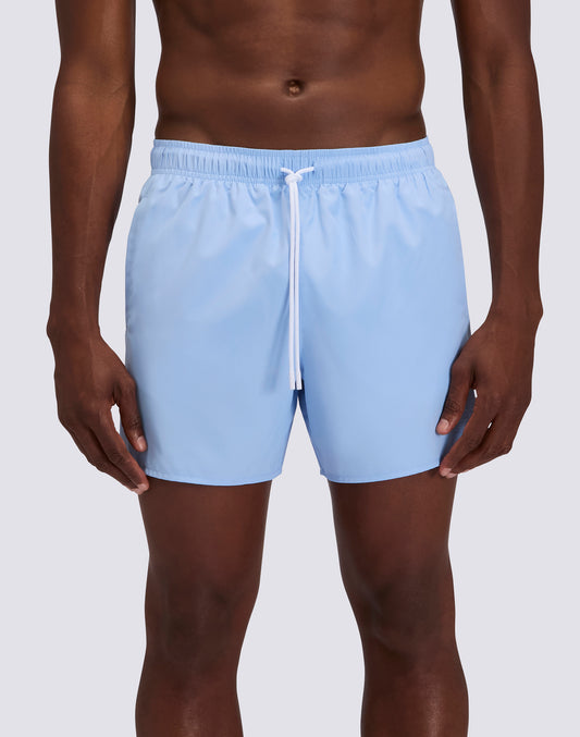 MEN'S SHORT SWIMSHORTS WITH ELASTIC WAIST AND PEACHY FABRIC