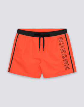 COSTUME DA BAGNO UOMO CORTO VITA ELASTICATA ICONIC TAFFETA CON PIPING A CONTRASTO
