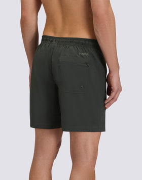 BAÑADOR DE CINTURA MEDIA SEMIELÁSTICA CON BOLSILLO TERMOSOLDADO