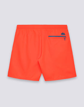 BAÑADOR LARGO CON CINTURA ELÁSTICA Y RIBETE DE POLIÉSTER RECICLADO REPREVE®