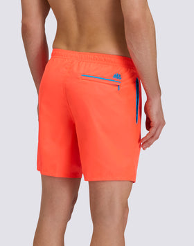 COSTUME DA BAGNO UOMO LUNGO VITA ELASTICATA CON PIPING IN POLIESTERE RICICLATO REPREVE®