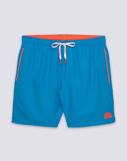 MAILLOT DE BAIN LONG À TAILLE ÉLASTIQUE AVEC Passepoil EN POLYESTER RECYCLÉ REPREVE®