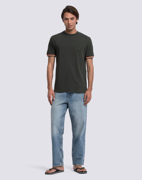 CAMISETA FINN DE CUELLO REDONDO CON BOLSILLO