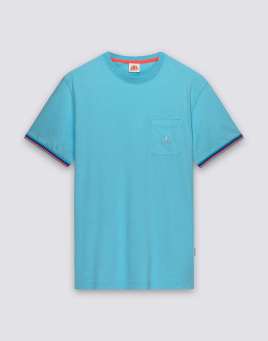 T-SHIRT UOMO FINN A GIROCOLLO CON TASCHINO