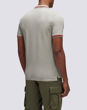 BRICE POLO SHIRT IN PIQUET COTTON WITH TRICOLOR DETAILS