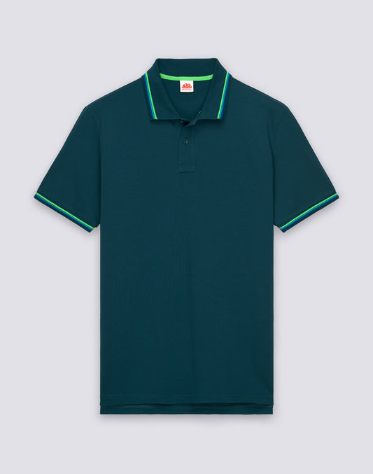 POLO BRICE DE ALGODÓN PIQUÉ CON DETALLES TRICOLORES