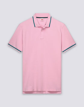 POLO BRICE UOMO IN COTONE PIQUET CON DETTAGLI TRICOLOR
