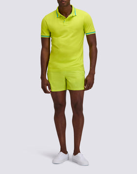 POLO BRICE UOMO IN COTONE PIQUET CON DETTAGLI TRICOLOR