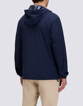 VESTE HOMME ZIPPÉE AVEC CAPUCHE EN NYLON