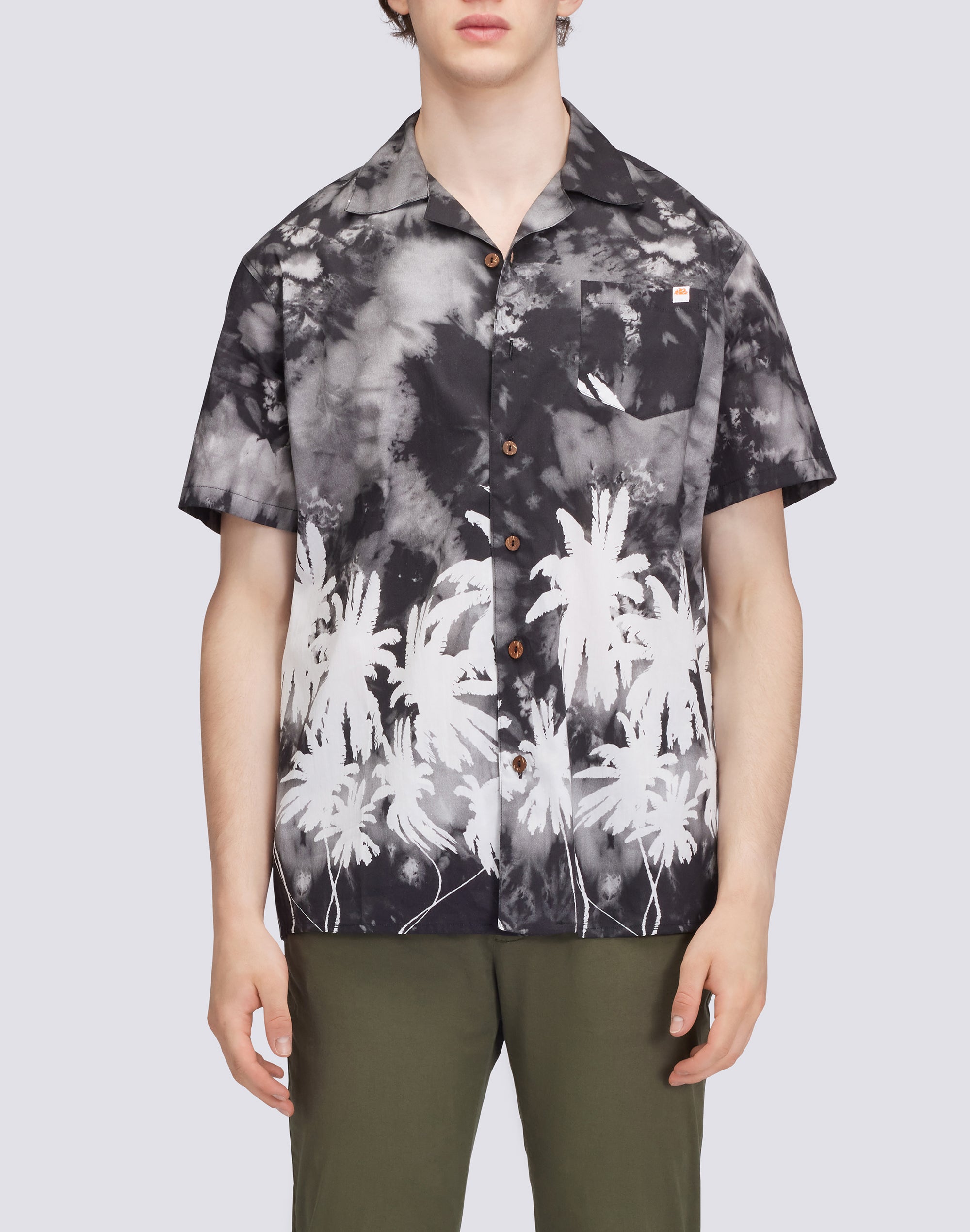 Sundek BOWLING MODEL SHIRT WITH PRINT m817shpi800-004bw – SUNDEK