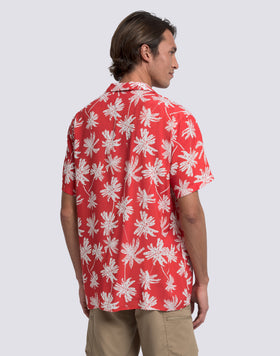 CAMISA DE HOMBRE ESTAMPADA EN VISCOSA POPELÍN