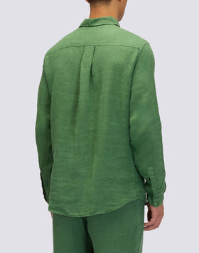 CAMICIA IN LINO CON COLLO CLASSICO