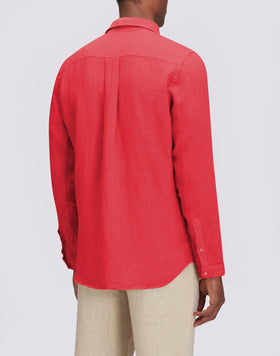 CAMICIA IN LINO CON COLLO CLASSICO