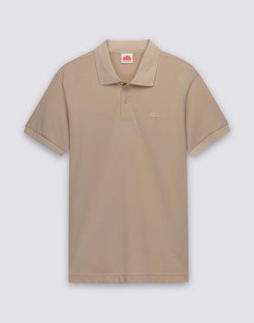 MEN'S PIQUET COTTON POLO SHIRT WITH STRIPED COLLAR AND CUFFS