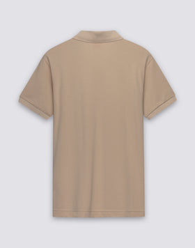 MEN'S PIQUET COTTON POLO SHIRT WITH STRIPED COLLAR AND CUFFS