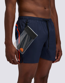 SWIMWEAR WITH STRETCH FABRIC, ELASTICATED WAIST AND REMOVABLE CASE