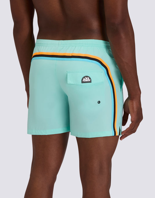 MAILLOT DE BAIN HOMME EN TISSU EXTENSIBLE TAILLE ÉLASTIQUÉE ET ÉTUI AMOVIBLE