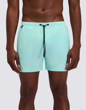 BAÑADOR CON TEJIDO ELÁSTICO, CINTURA ELÁSTICA Y BOLSILLO EXTRAÍBLE