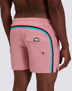 COSTUME DA BAGNO UOMO CON TESSUTO STRETCH A VITA ELASTICATA E CON CUSTODIA REMOVIBILE