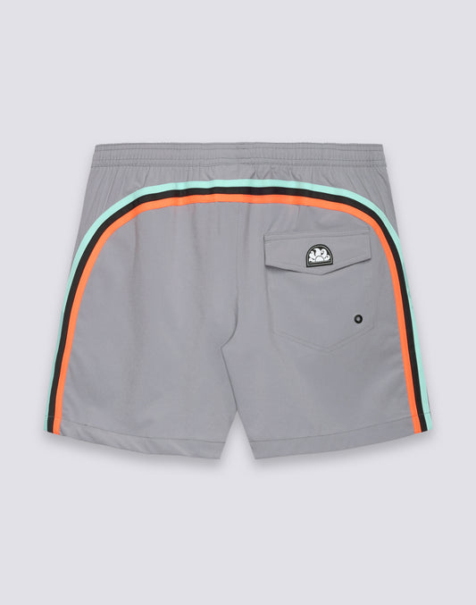MEN'S SWIMSHORTS WITH STRETCH FABRIC, ELASTICATED WAIST AND REMOVABLE CASE