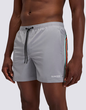 MEN'S SWIMSHORTS WITH STRETCH FABRIC, ELASTICATED WAIST AND REMOVABLE CASE