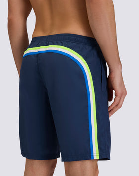 BAÑADOR LARGO CON CINTURA SEMIELÁSTICA DE POLIÉSTER RECICLADO REPREVE®