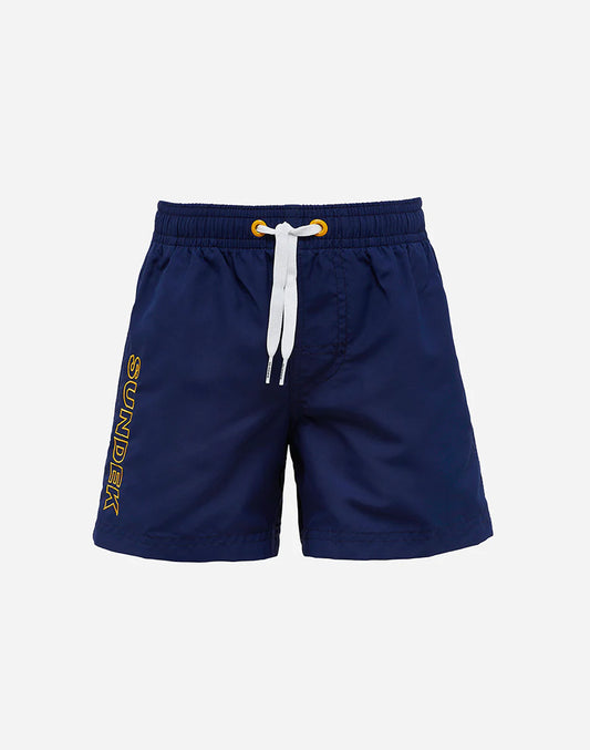 SHORT SWIM SHORTS WITH AN ELASTICATED WAISTBAND