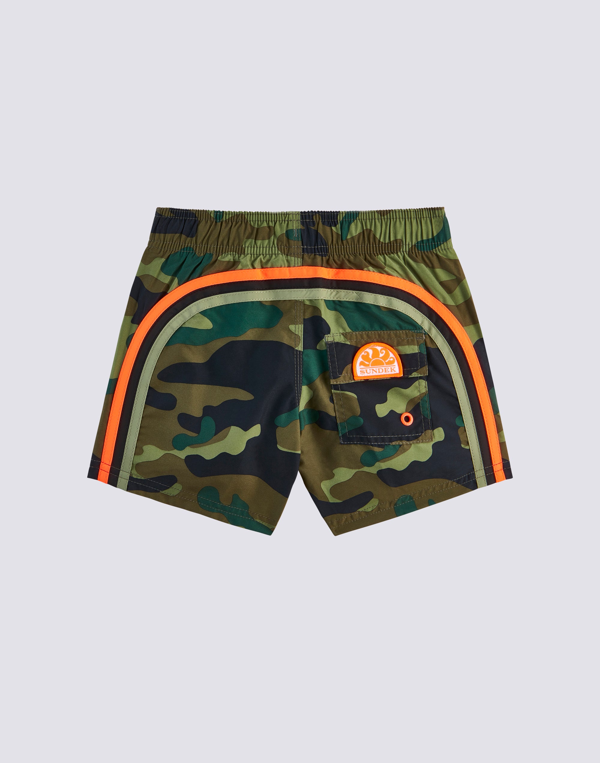 STRETCH WAIST SWIM TRUNKS
