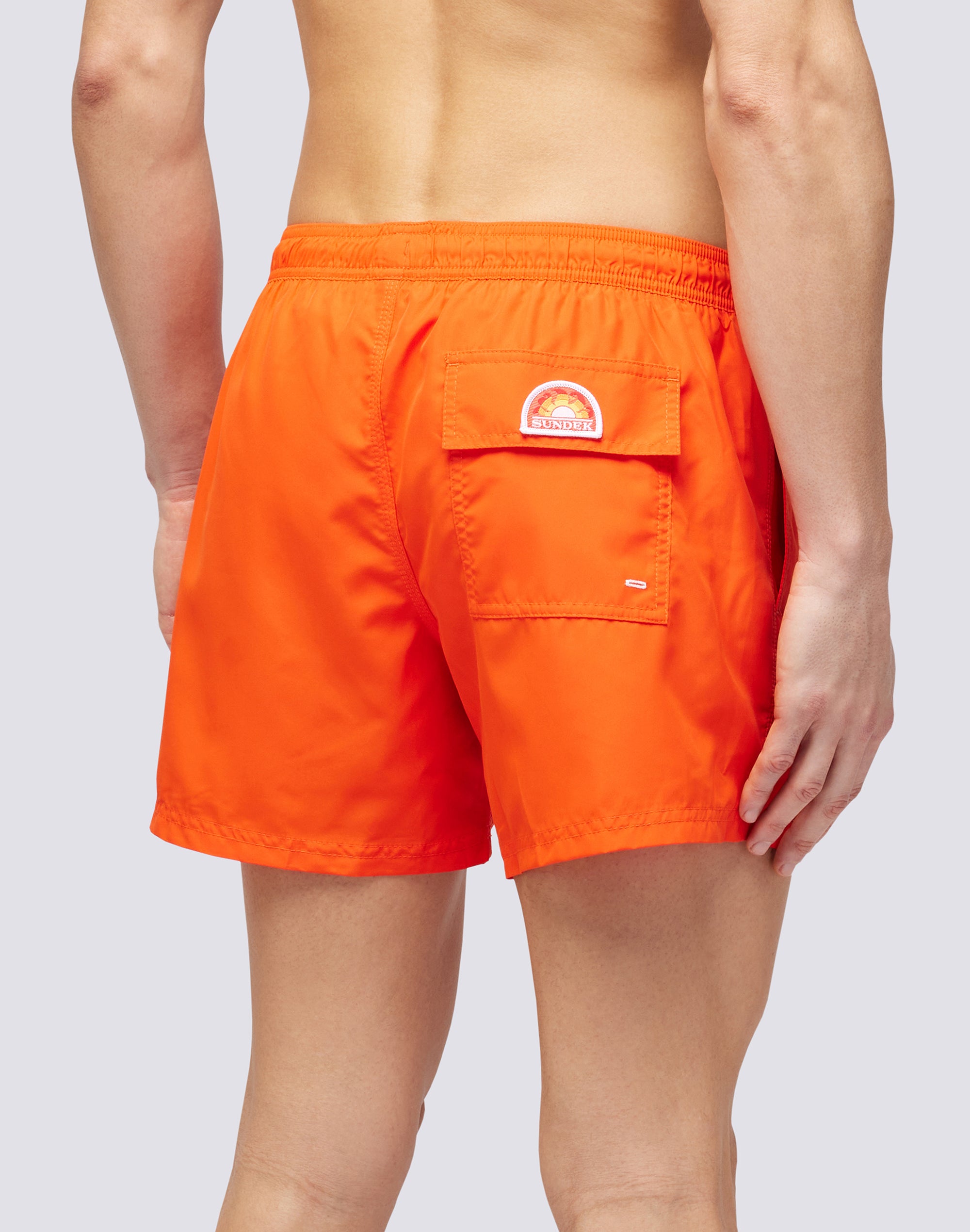 Sundek logo-print swim shorts - Orange