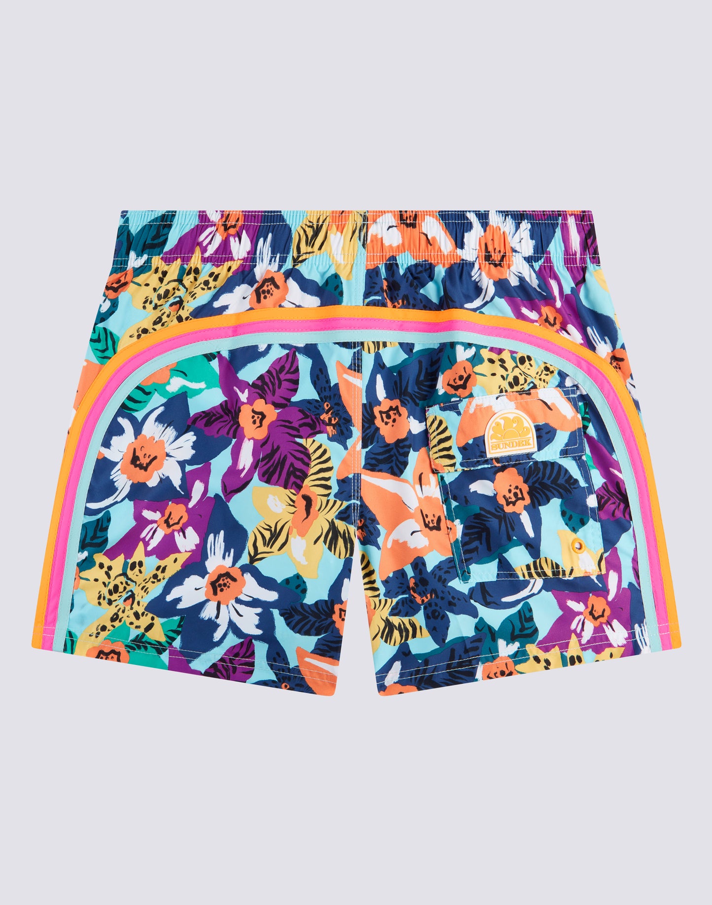 SHORT DE BAIN COURT À TAILLE ÉLASTIQUE AVEC IMPRIMÉ NABIS BLOOM REPREVE®