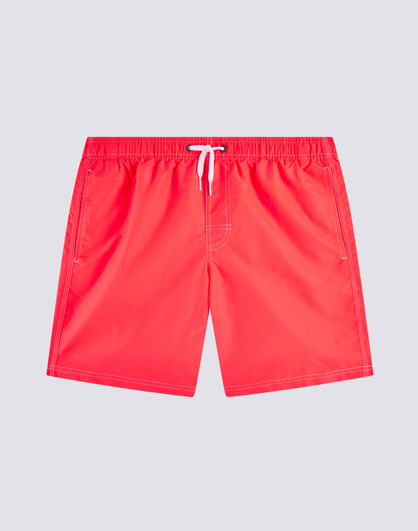 ICONIC TAFFETA STRETCH WAIST MID-LENGTH SWIM TRUNKS