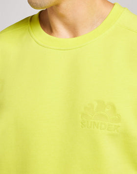 SUDADERA DE CUELLO REDONDO DE GASA