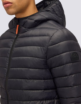 MEN'S 100-GRAM SHORT DOWN JACKET WITH HOOD