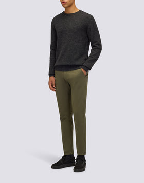 JERSEY DE CUELLO REDONDO PARA HOMBRE EN MEZCLA DE LANA