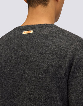 JERSEY DE CUELLO REDONDO PARA HOMBRE EN MEZCLA DE LANA