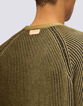 MEN'S HAND-AIRBRUSHED VANISÉ RIBBED SWEATER