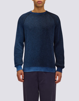 MEN'S HAND-AIRBRUSHED VANISÉ RIBBED SWEATER