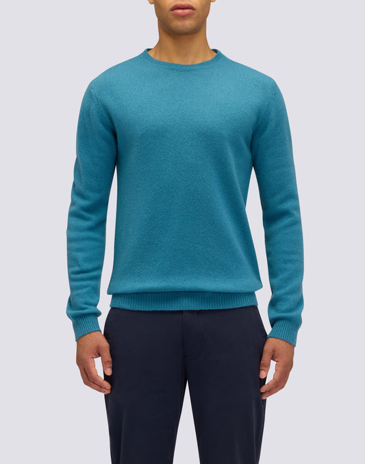 MEN'S CREW NECK SWEATER IN WOOL BLEND