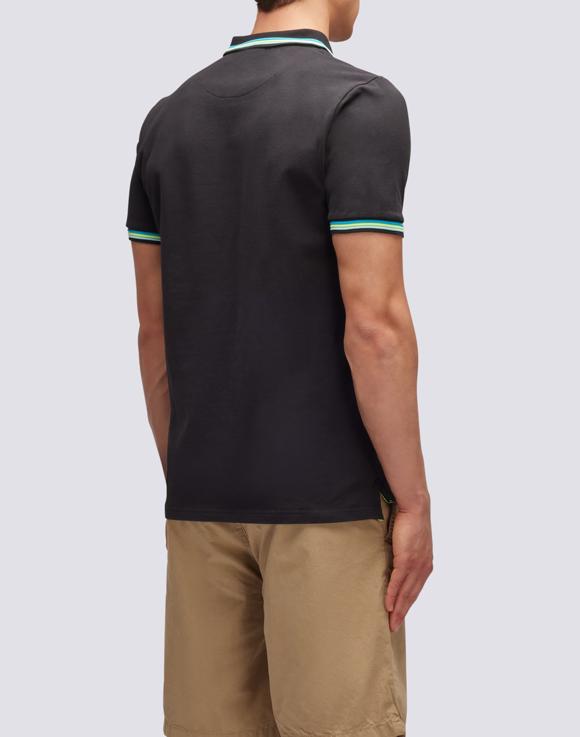 Sundek brice cotton piqué polo shirt with tricolour details Sundek brice cotton piqué polo shirt with tricolour details