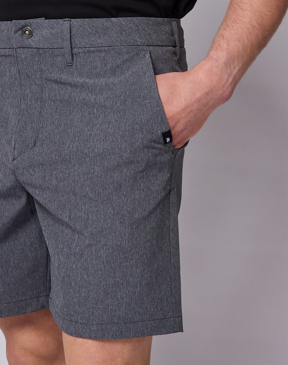 WALKSHORT IN WATER-REPELLENT MELANGE FABRIC