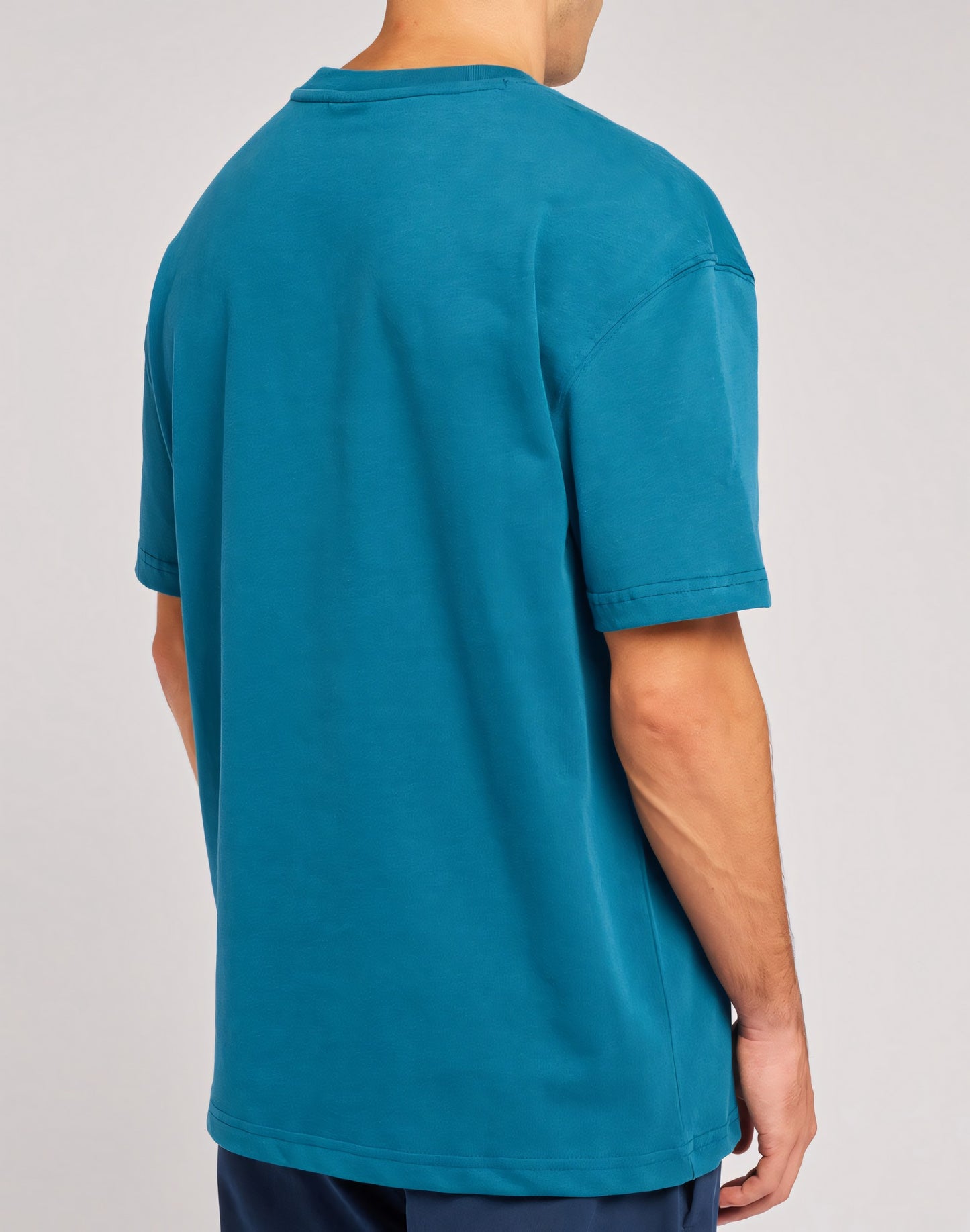 T-SHIRT GIROCOLLO IN COTONE