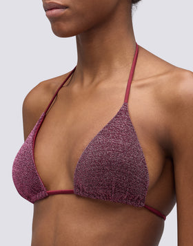 JENNIFER BIKINI HAUT TRIANGLE EN LUREX