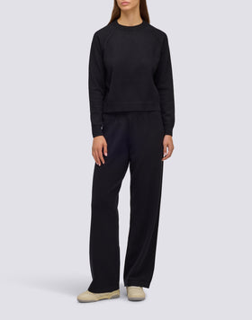 PANTALON EN MAILLE POUR FEMME AVEC LOGO BRODÉ