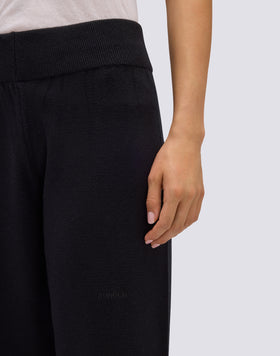 PANTALON EN MAILLE POUR FEMME AVEC LOGO BRODÉ